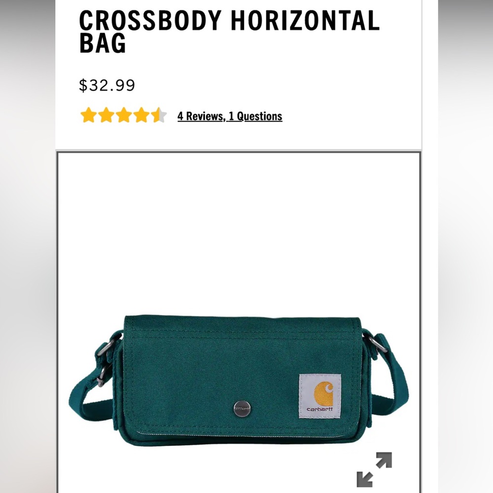 Carhartt Teal Crossbody Belt Bag